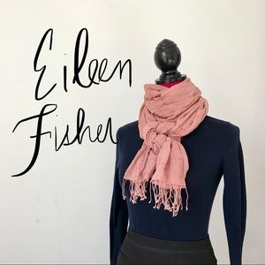 Eileen Fisher 100% organic linen scarf